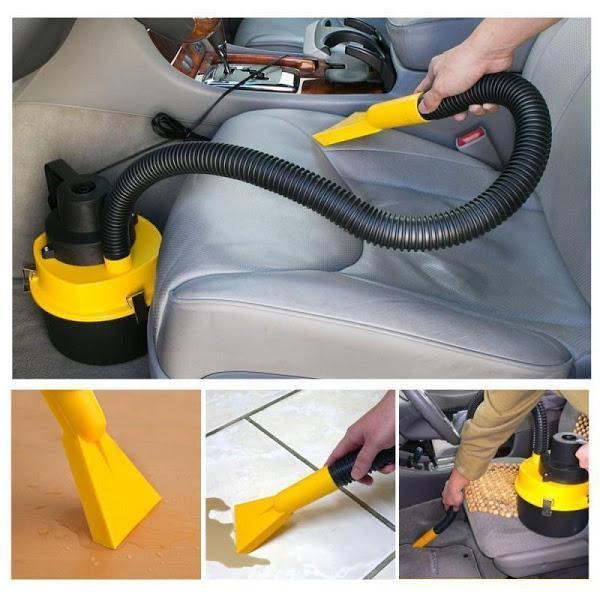 Aspirator auto 12V 100W, pentru aspirare uscata si umeda - Boomsale.ro