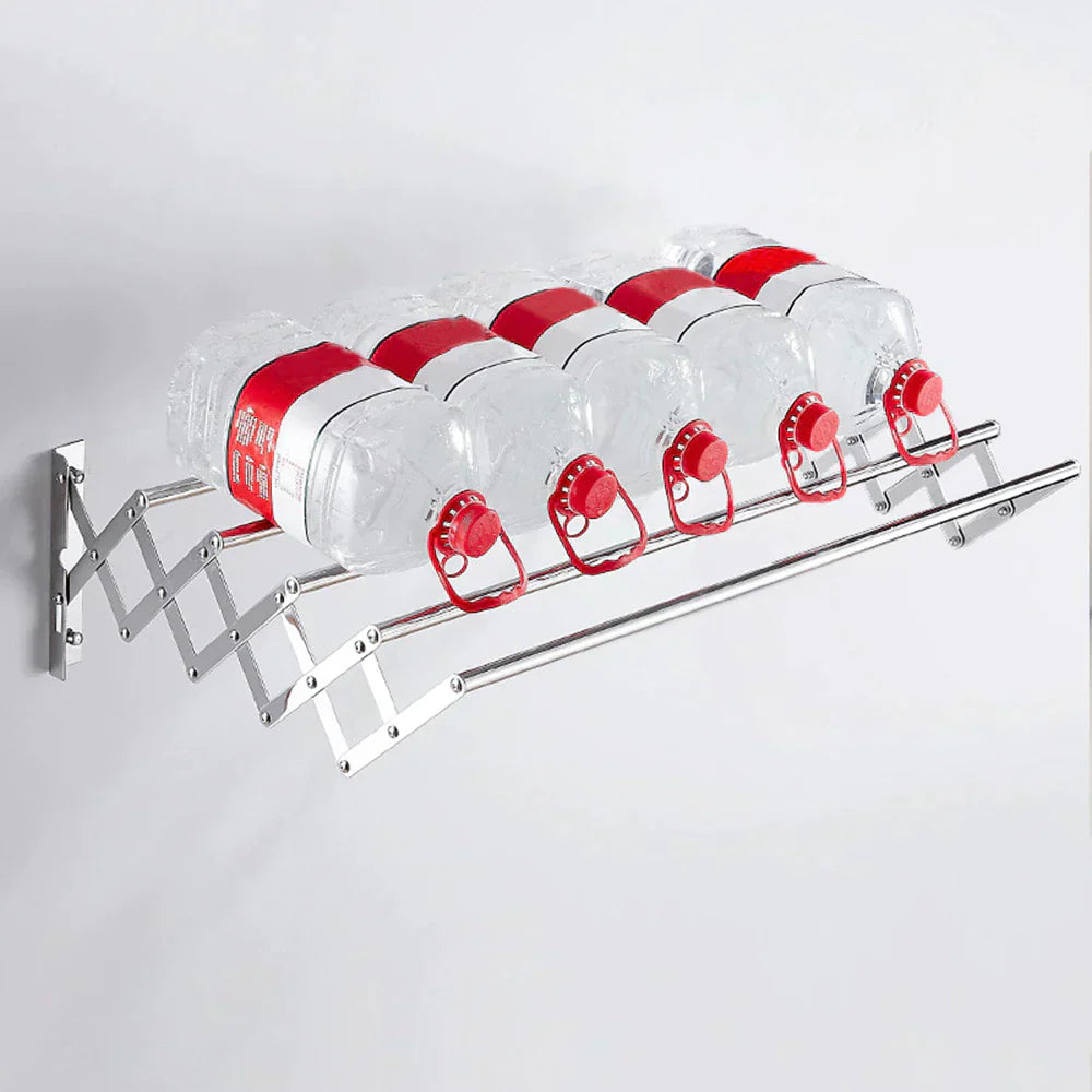 Uscator rufe din aluminiu, retractabil, cu prindere in perete 70cm - Boomsale.ro