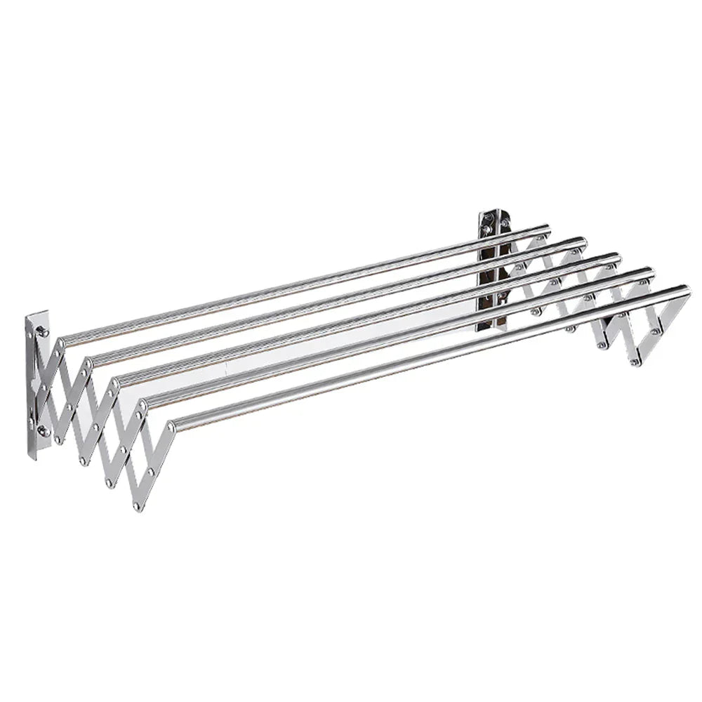 Uscator rufe din aluminiu, retractabil, cu prindere in perete 70cm - Boomsale.ro